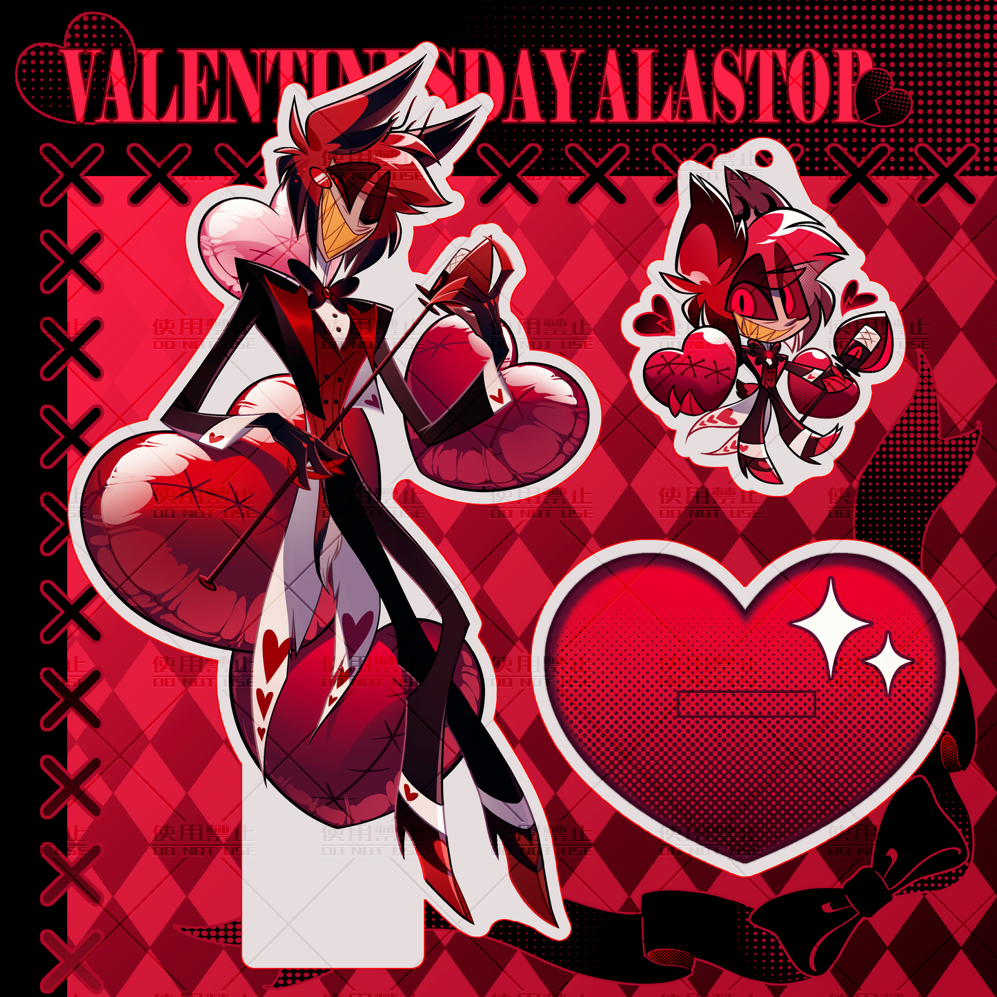 Valentine's Day Pilot Alastor Full-panel acrylic standee