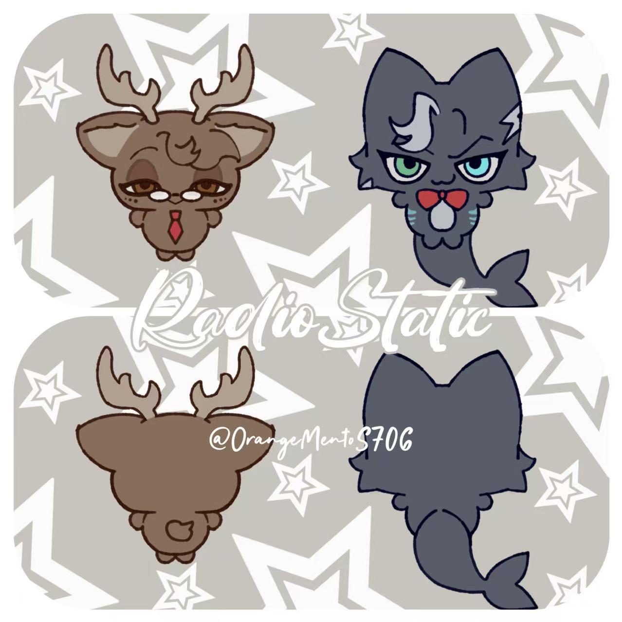 Alastor&Vox! Murdermedia 10cm Plush Dolls