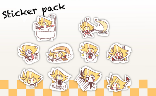 Lucifer Sticker Pack (Lucifer Keychain Included)