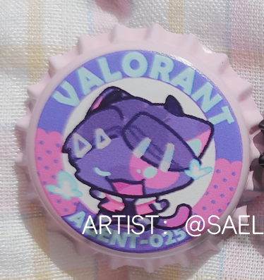 Val Agent Kittens Bottlecap Pin #1