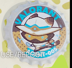 Val Agent Kittens Bottlecap Pin #2