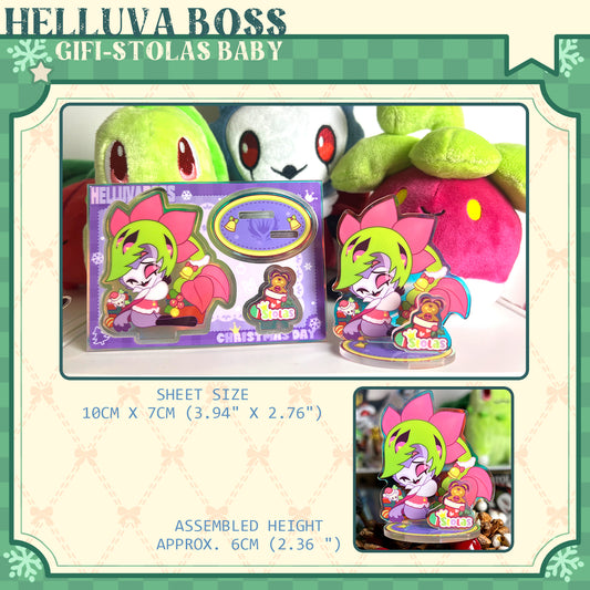 【Helluva Boss】stolas-gift "Raised Relief Carved Wood Fridge Magnet/Acrylic Standee"