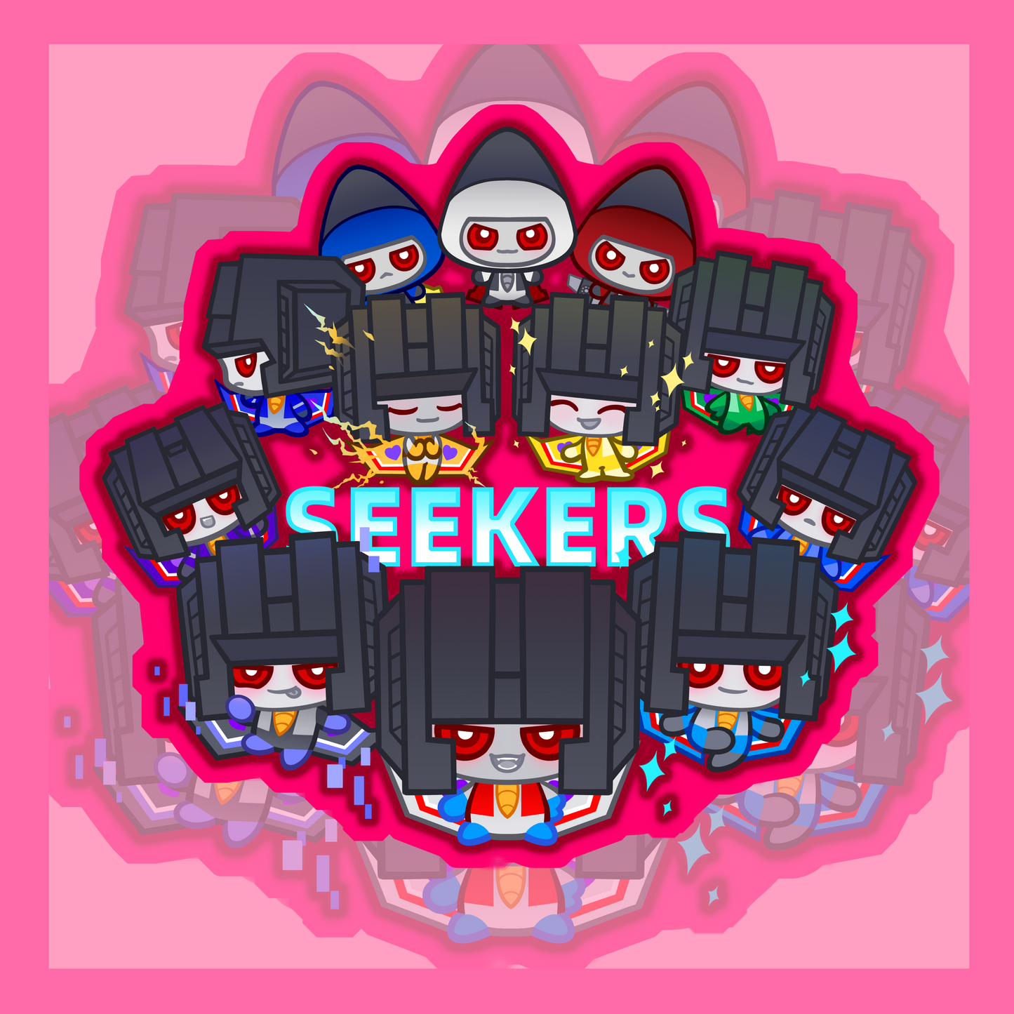 seekers Team assembly Acrylic key charm