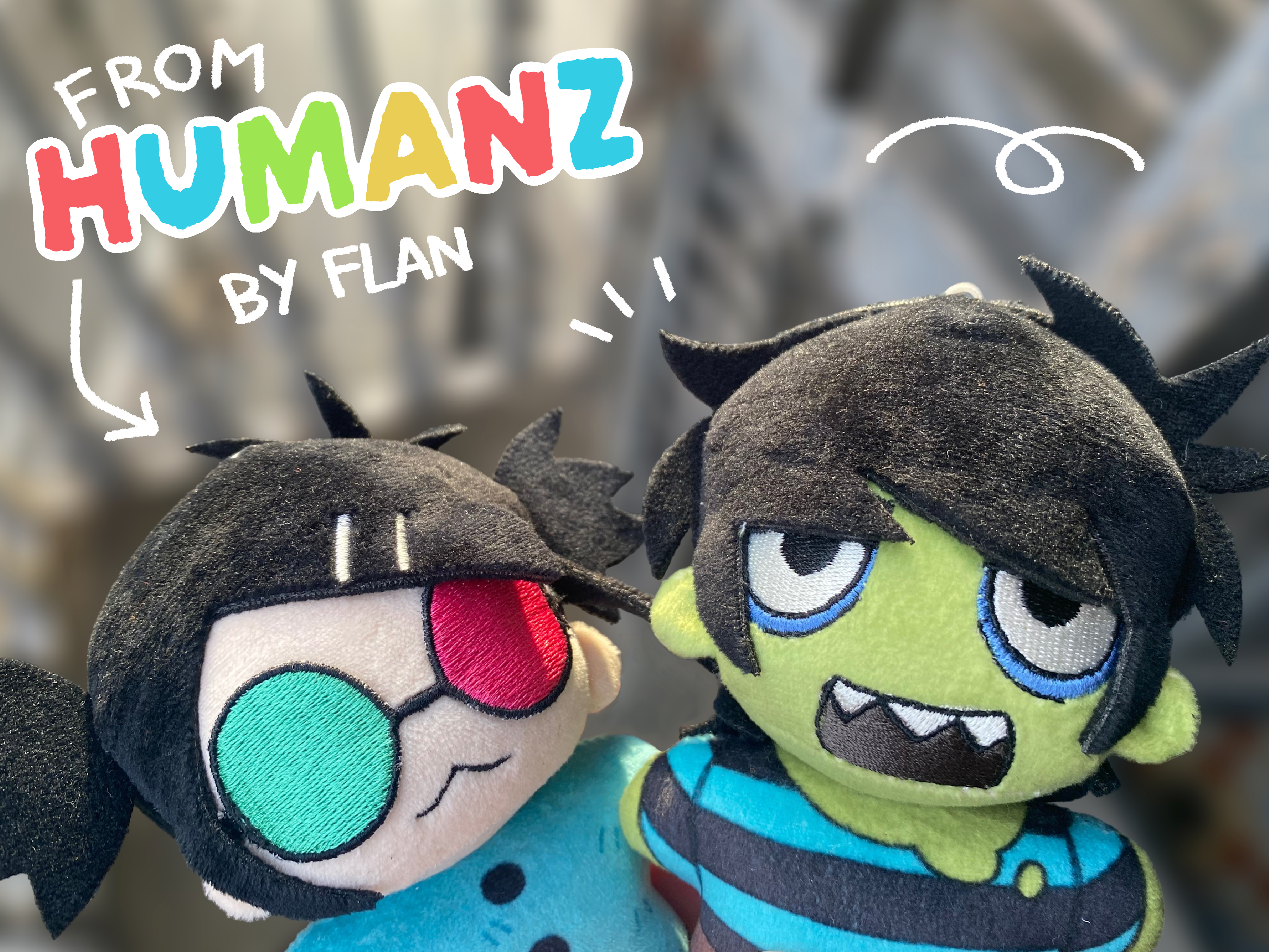 【2体セット】creek × min-nano plush doll 人形 Pre-order] Murdoc & Noodle 10cm plush dolls – StarrToy