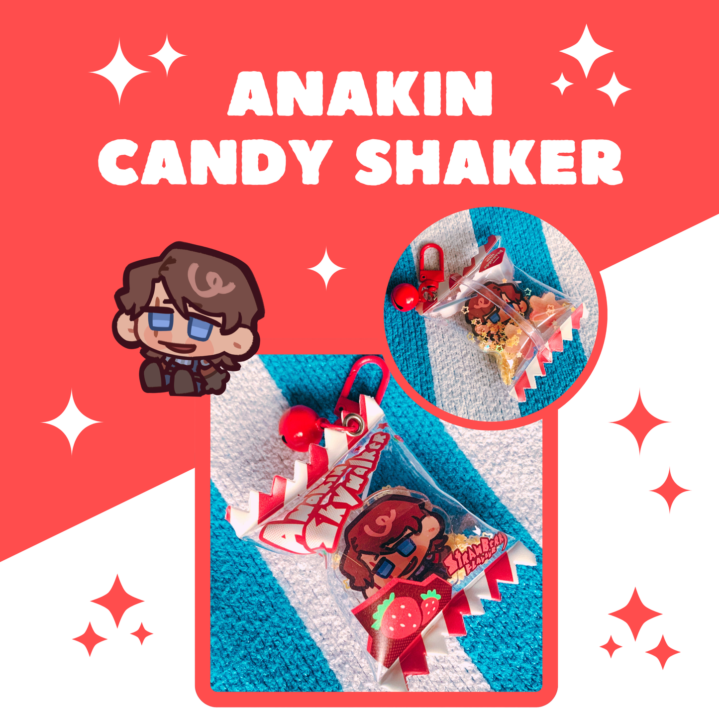 Anakin Candy Shaker Keychain