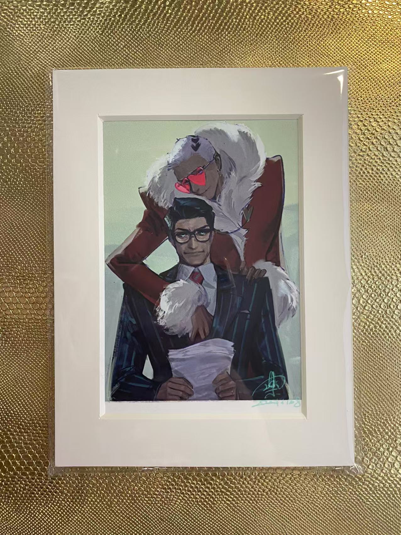 スタティックモスの人間 au 額入りプリント