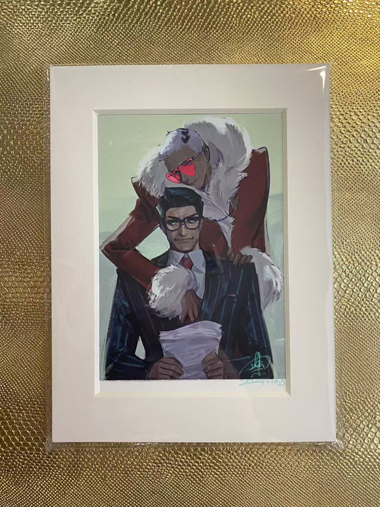 スタティックモスの人間 au 額入りプリント