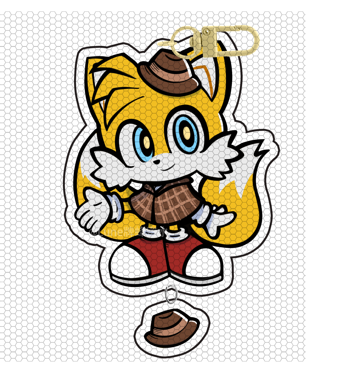 Sonic Series Acrylic Keychain Set & Mini Car Stand