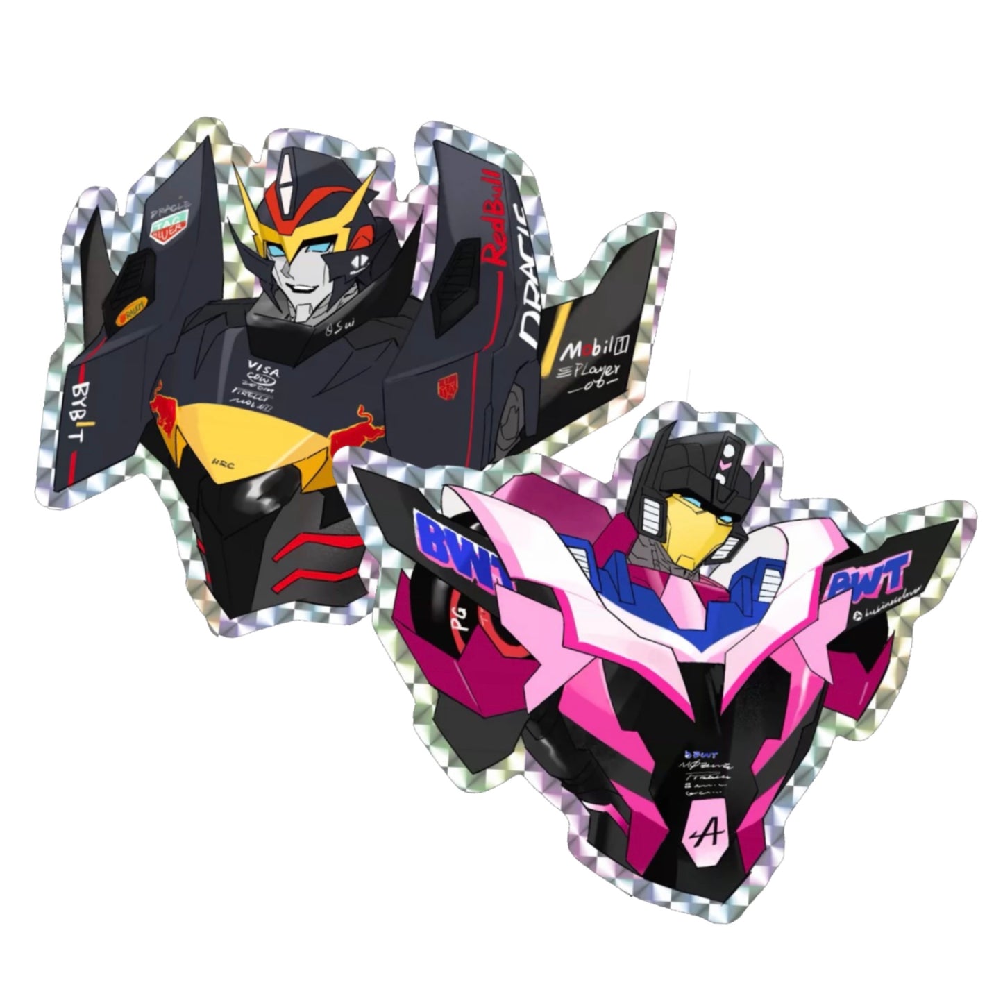 Rodimus&Getaway F1ver. Stickers