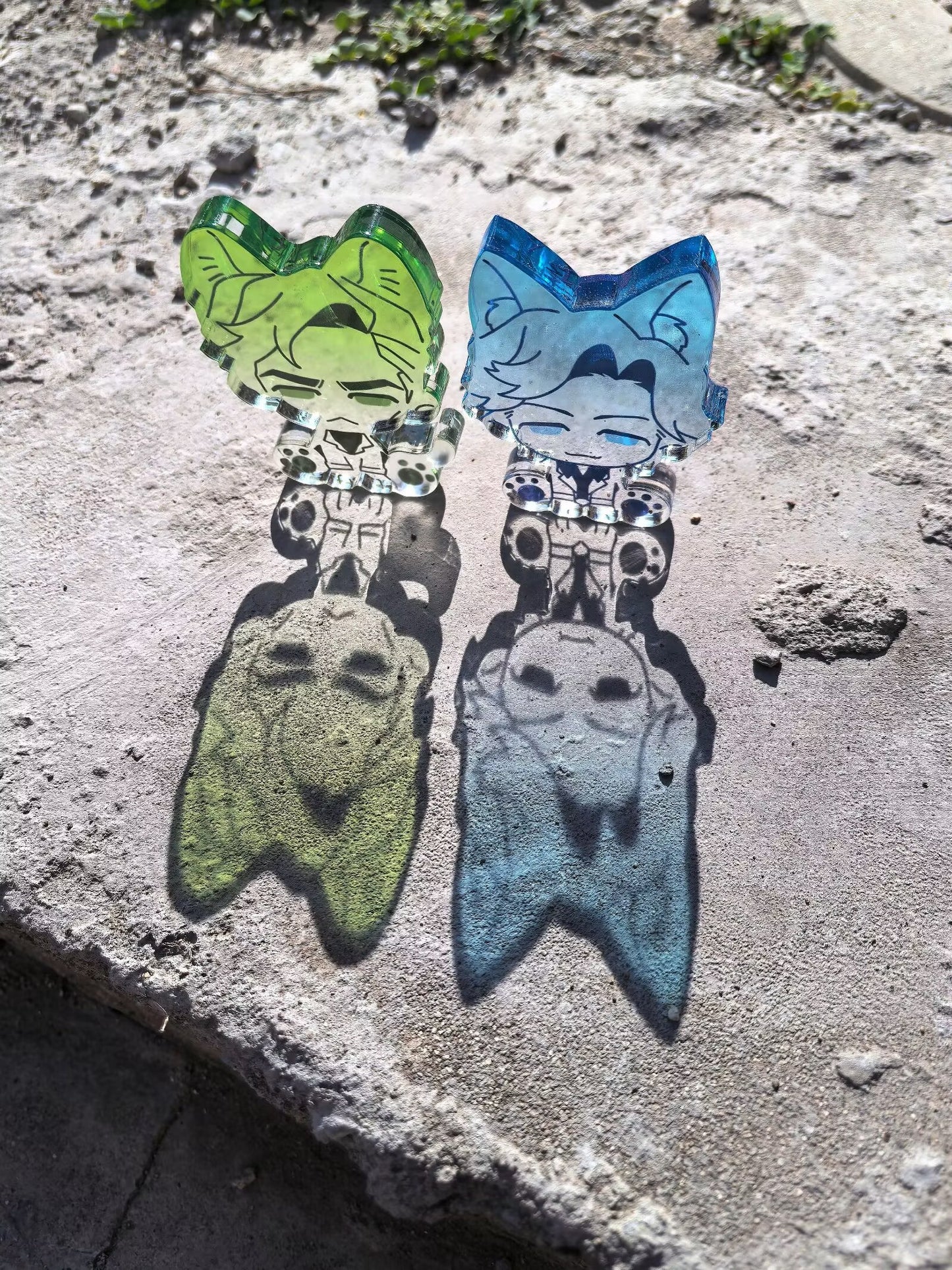 Furry Cherik Stained-Glass Effect Thick Acrylic Set