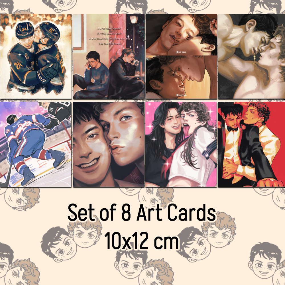 Hollanov Set of 8 Art Cards