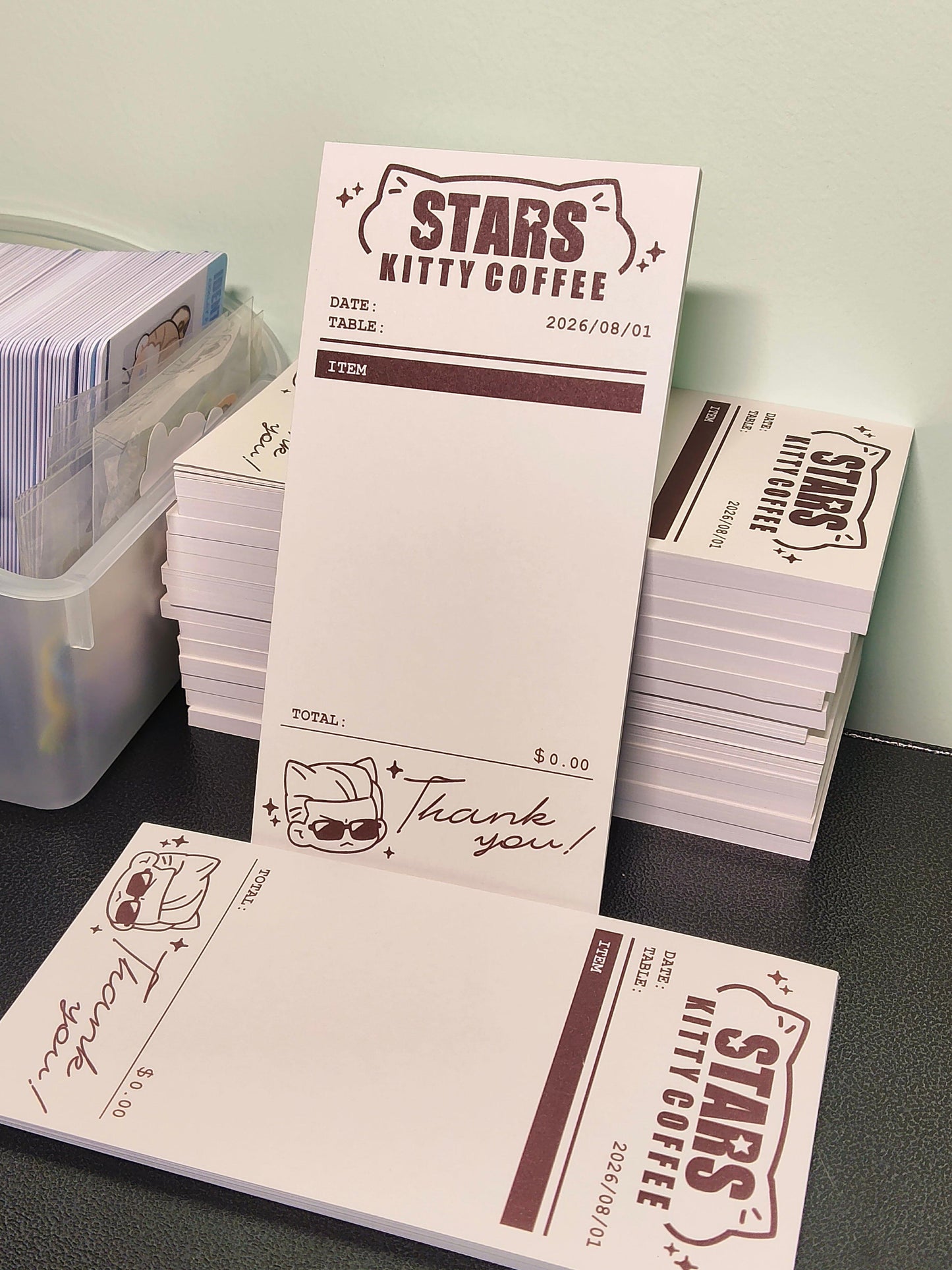 Resident Evil stars kitty coffee acrylic Stand/ stickers