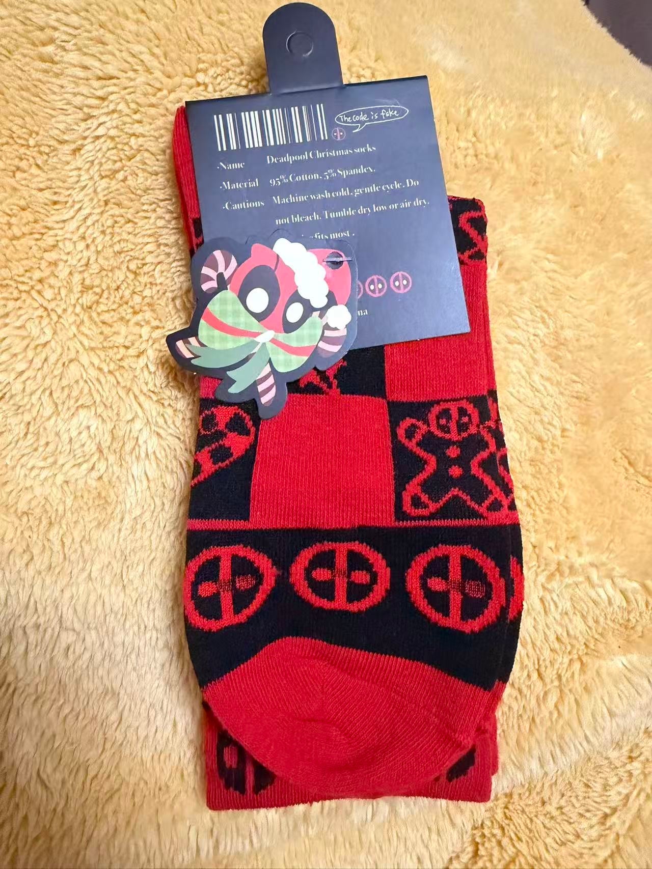 Dp fan-made content Christmas socks