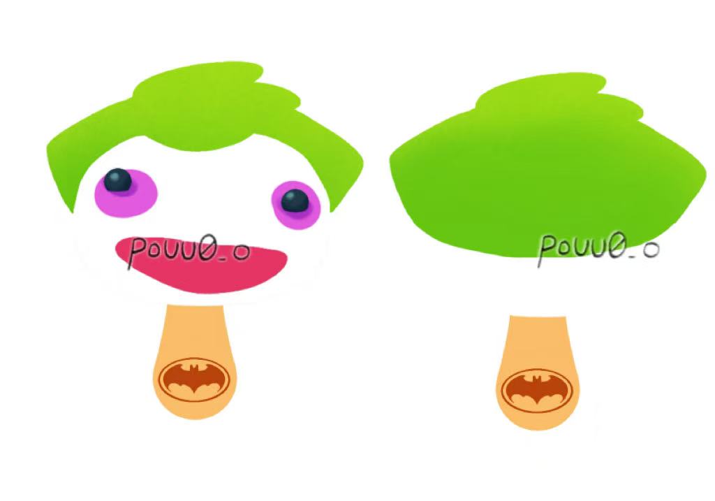 batman and joker popsicle keychain