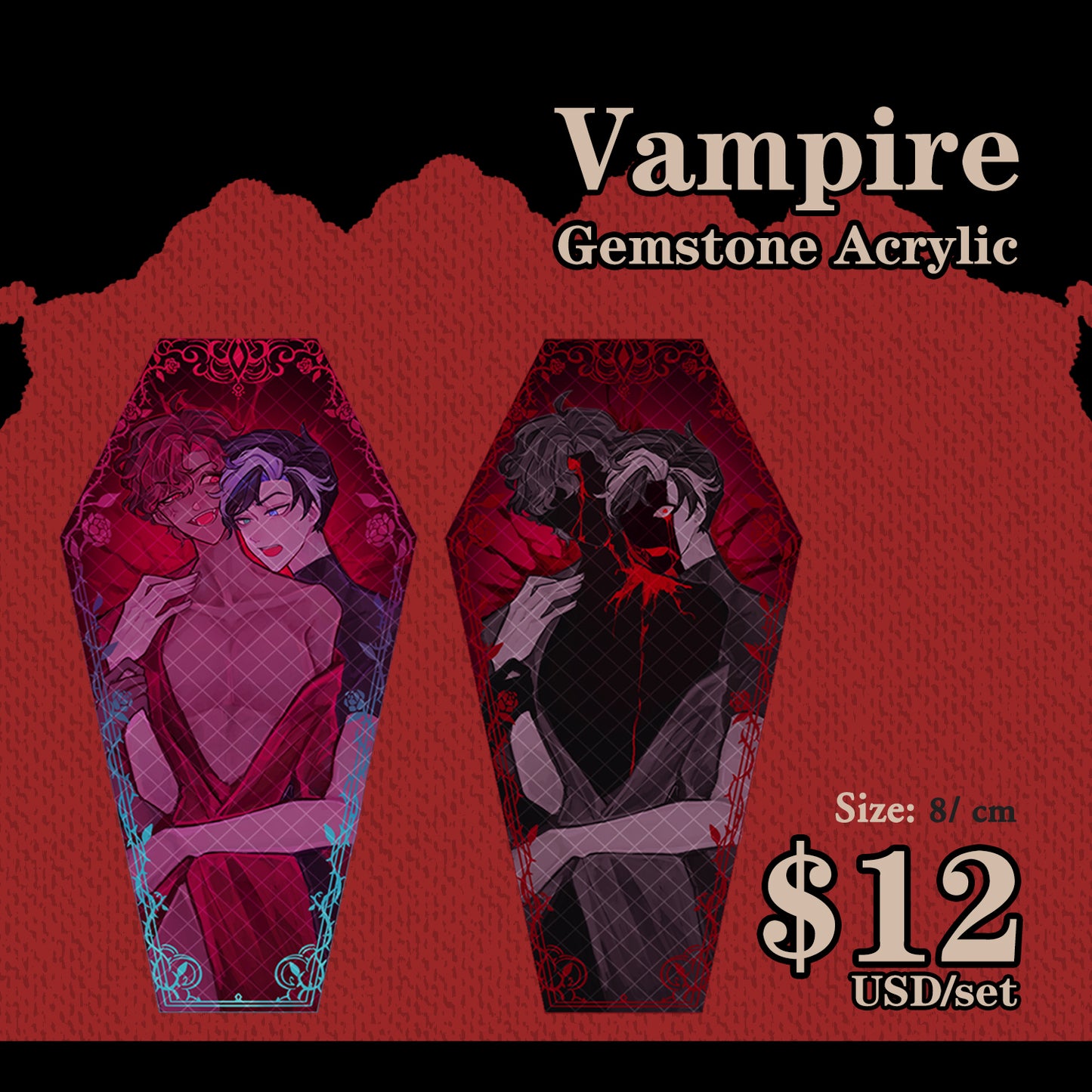 Vampire Gemstone Acrylic