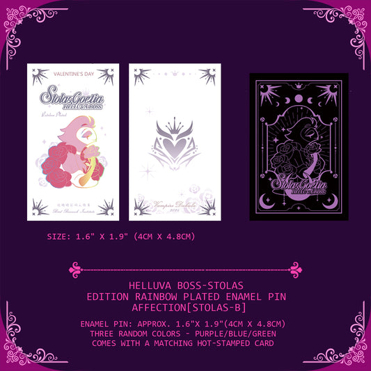 Helluva Boss stolas-Fan Art Edition Rainbow Plated Enamel Pin-affection