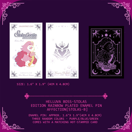 HB stolas-Fan Art Edition Rainbow Plated Enamel Pin-affection
