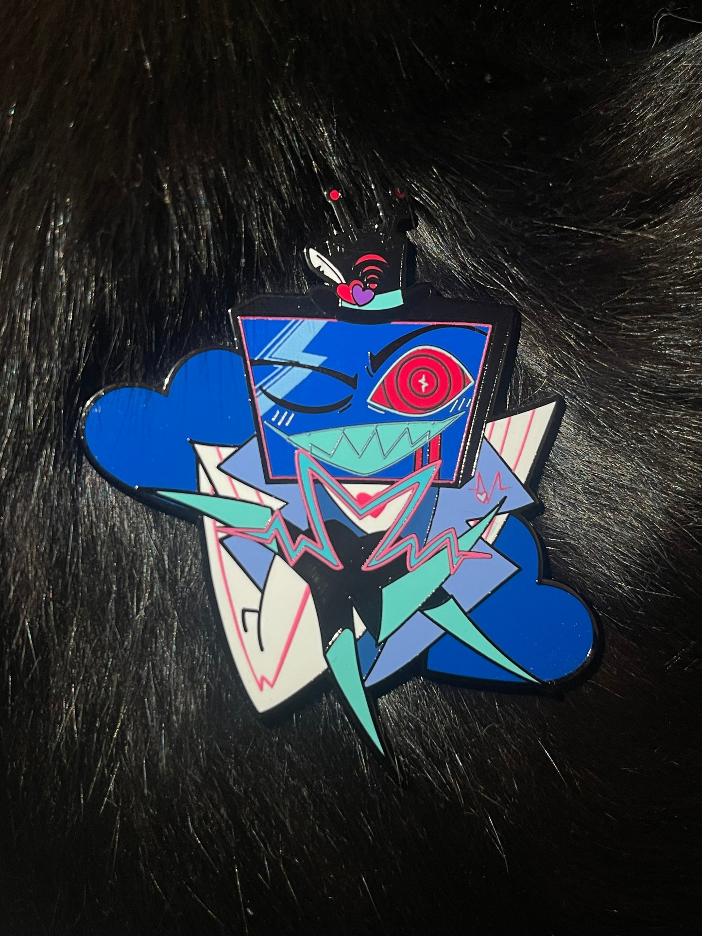 Vox metal badge Blue Or Pink