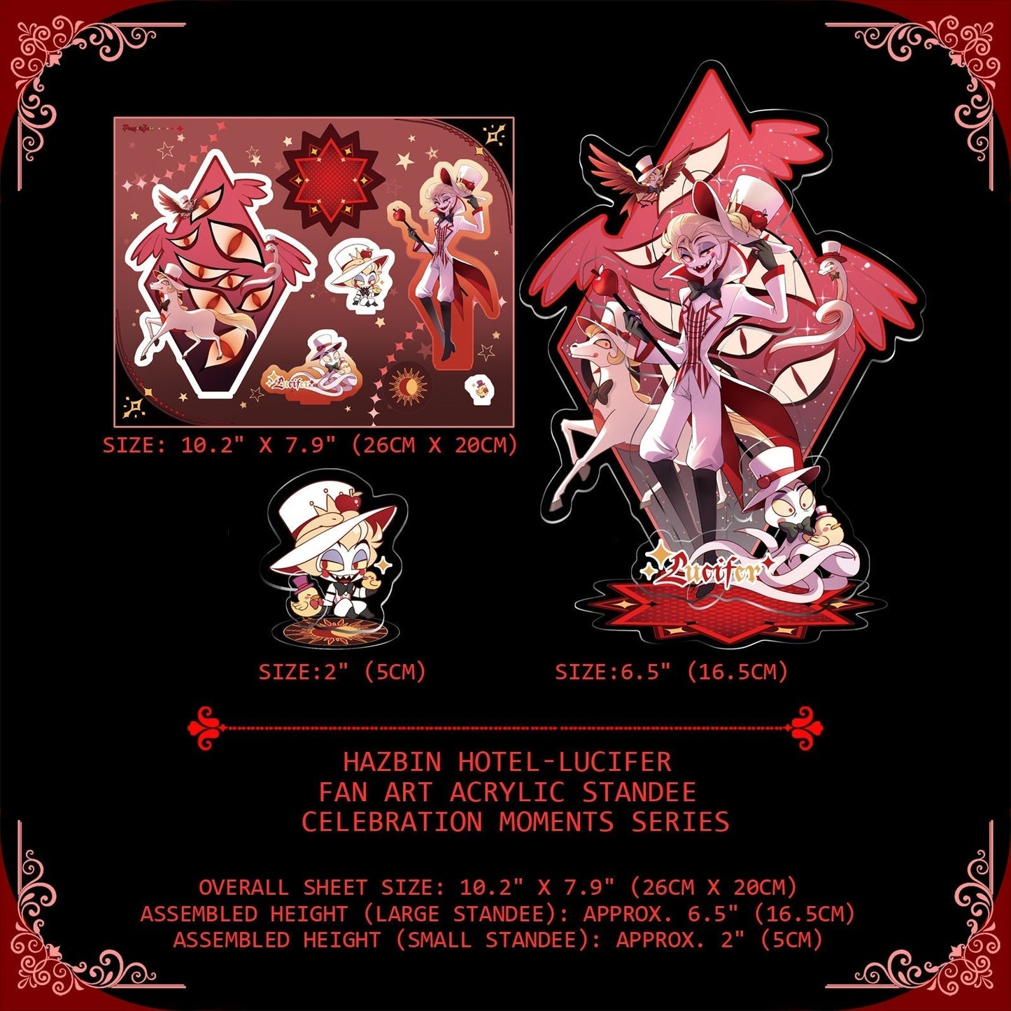 Alastor-Fan Art Acrylic Standee-Celebration Moments Series