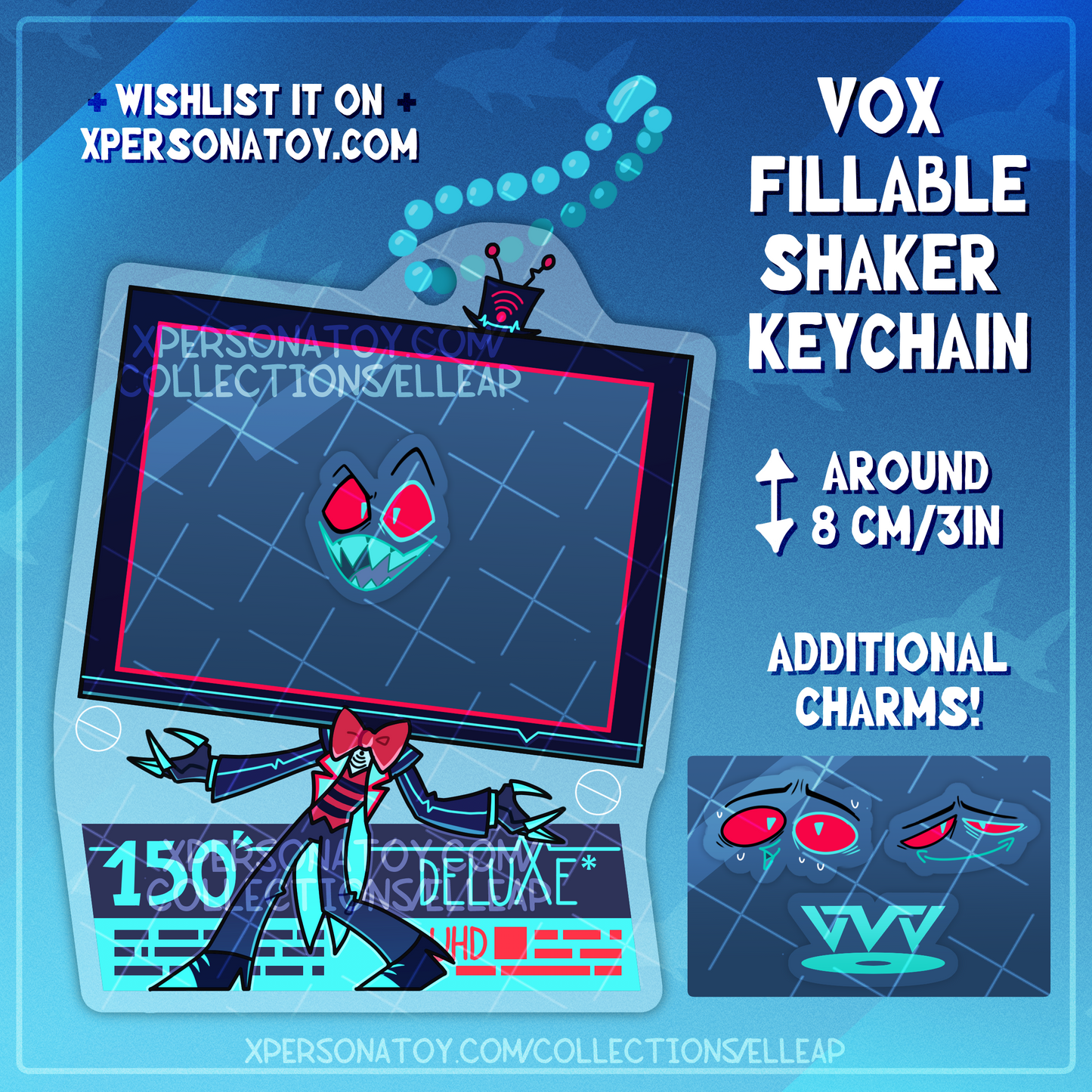 VOX FILLABLE SHAKER KEYCHAIN