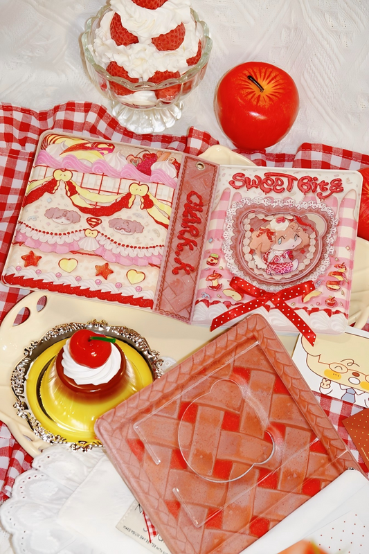 Superbat Sweet Bite Retro Dessert Series – 4” Mini Card Binder(Apple Pie Flavor/Clark)