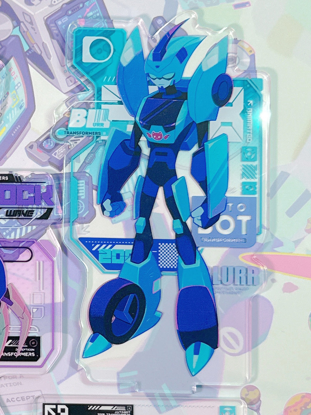 Shockwave and Blurr Acylic Standee