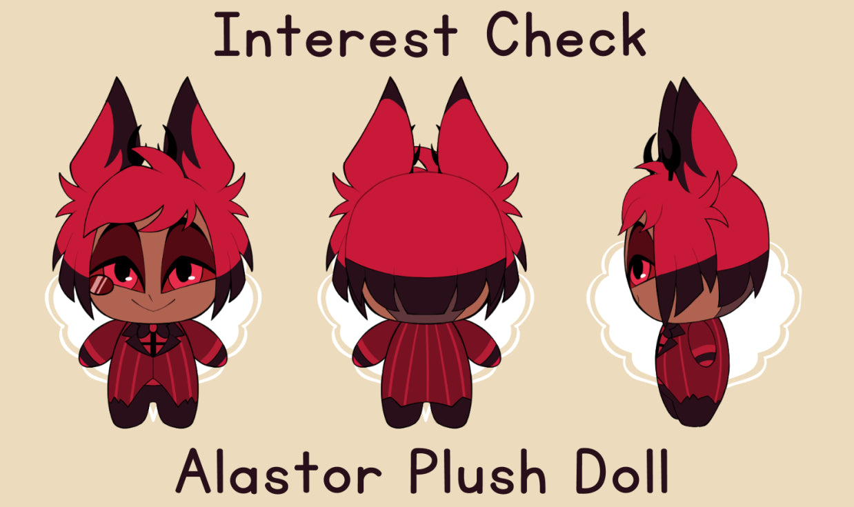 Past Alastor 15CM Plush Doll