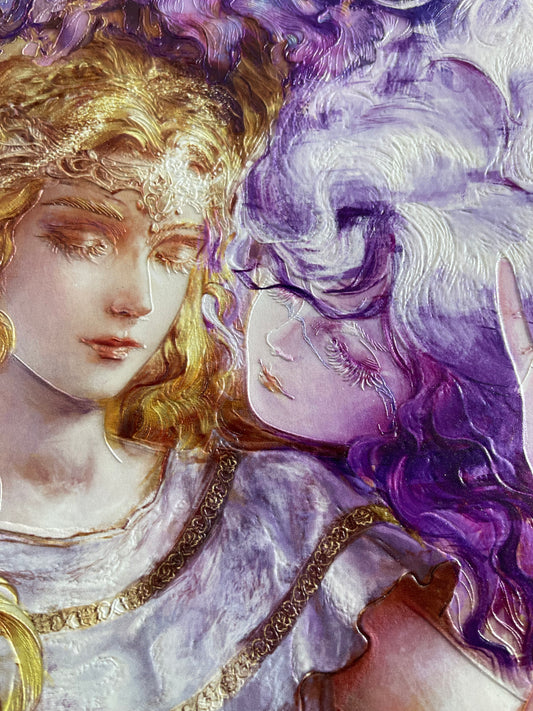 エルデンリング ミケラ&トリーナ レリーフ吊り下げ絵画