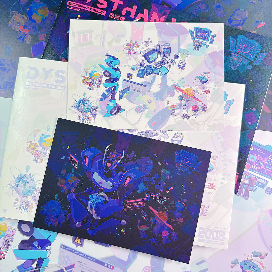 ShockBlurr Spies Traces Postcard Set
