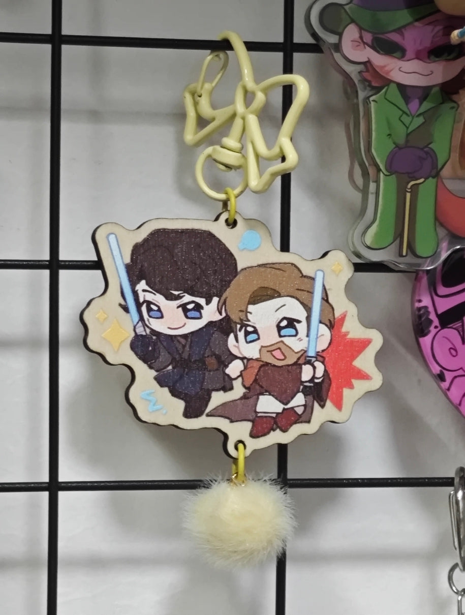 Star Wars Obikin Wooden Keychain
