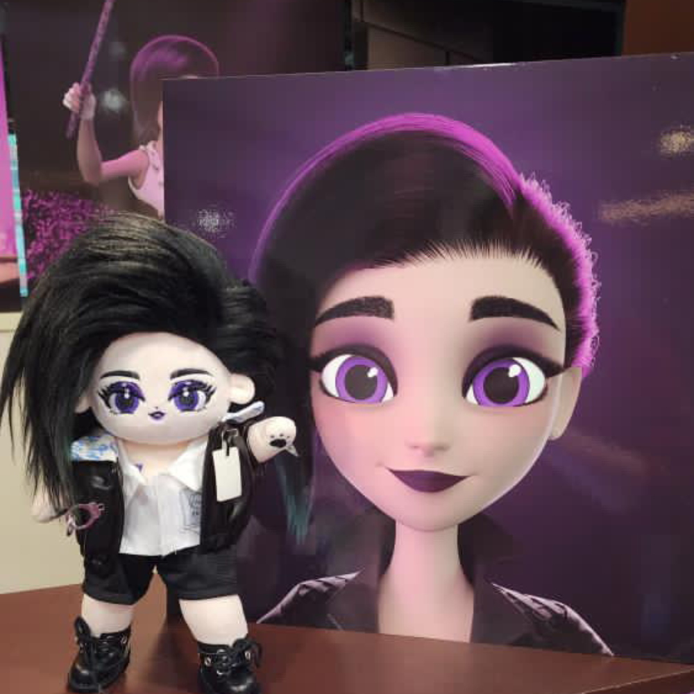 Charles Lee and custom plush doll
