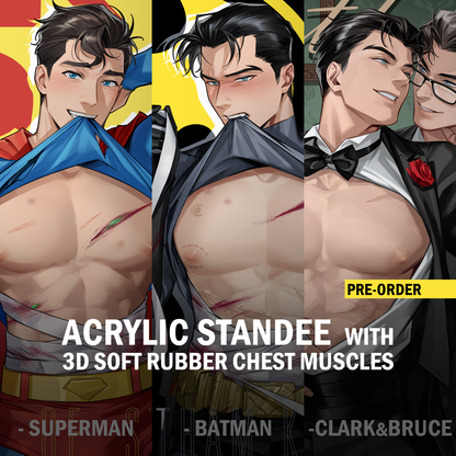 [In stock] Acrylic Standee with 3D Soft Rubber Chest Muscles