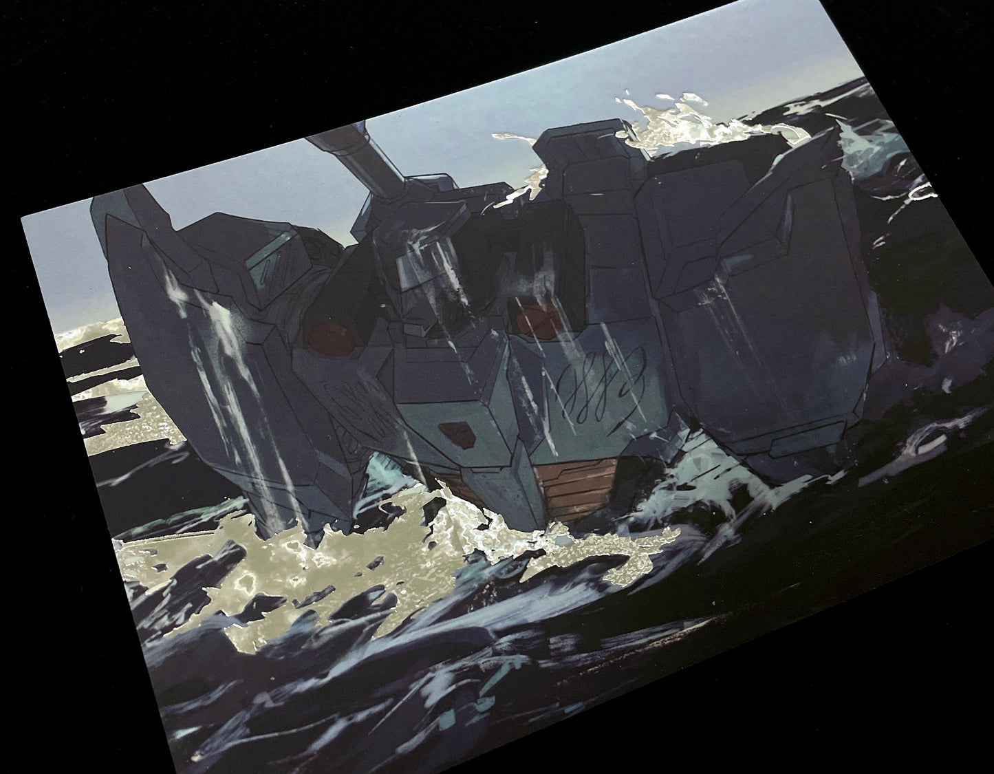 Megatron Silver Foil Postcard