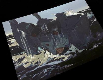 Megatron Silver Foil Postcard
