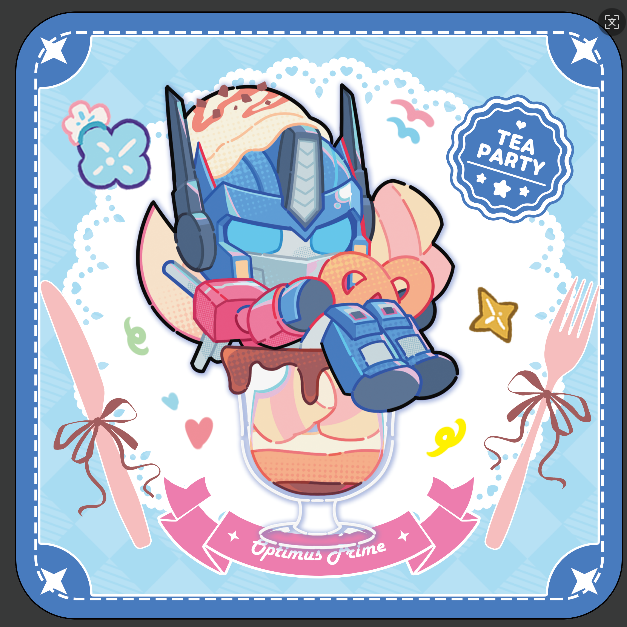 [In stock] TF Parfait Cup Tea Party Series Fanmerch