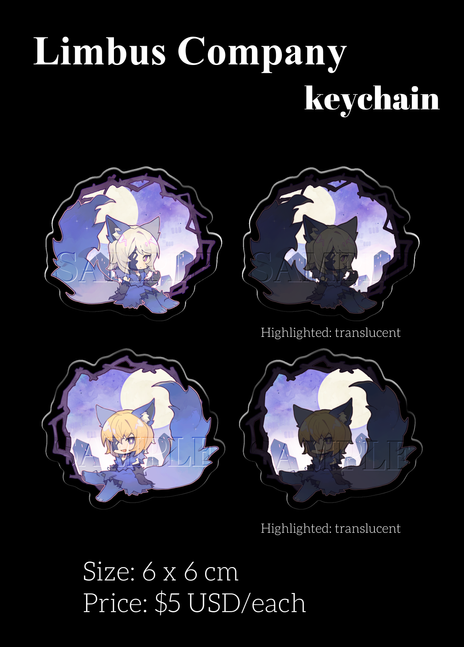 [Pre-order] Limbus Company keychain