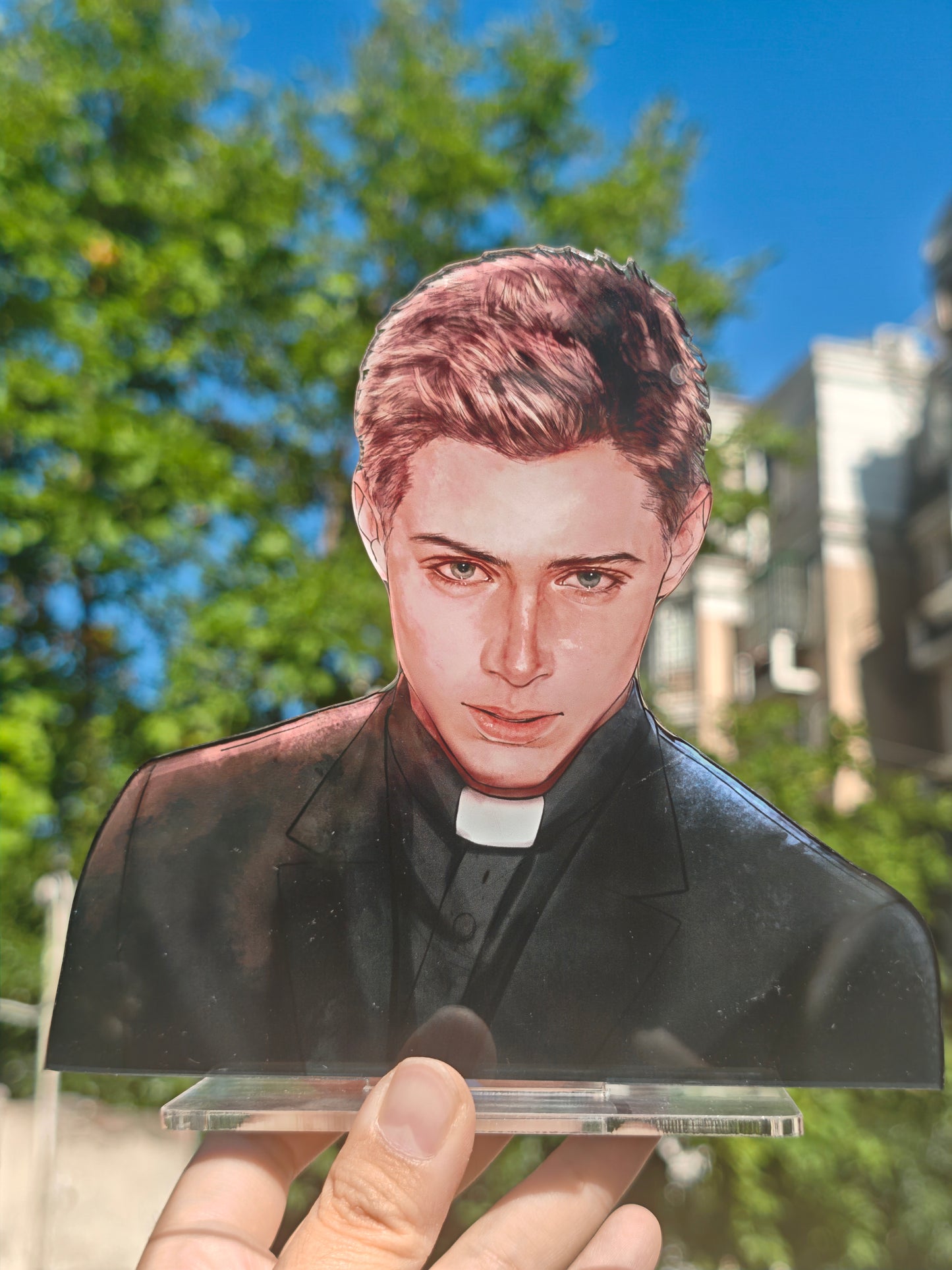 Sanguis acrylic standee