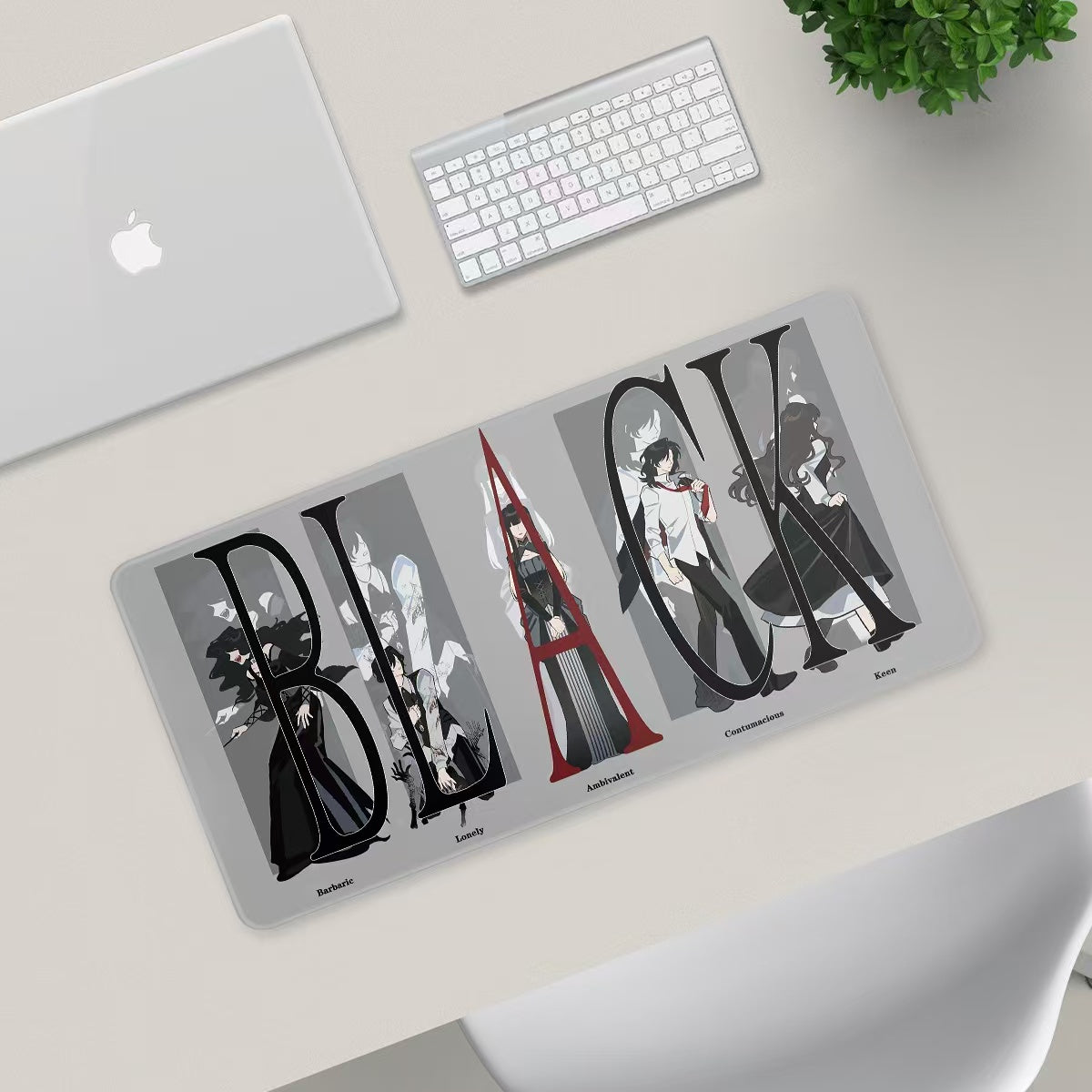 HP Black Family Gray Version Mouse Pad