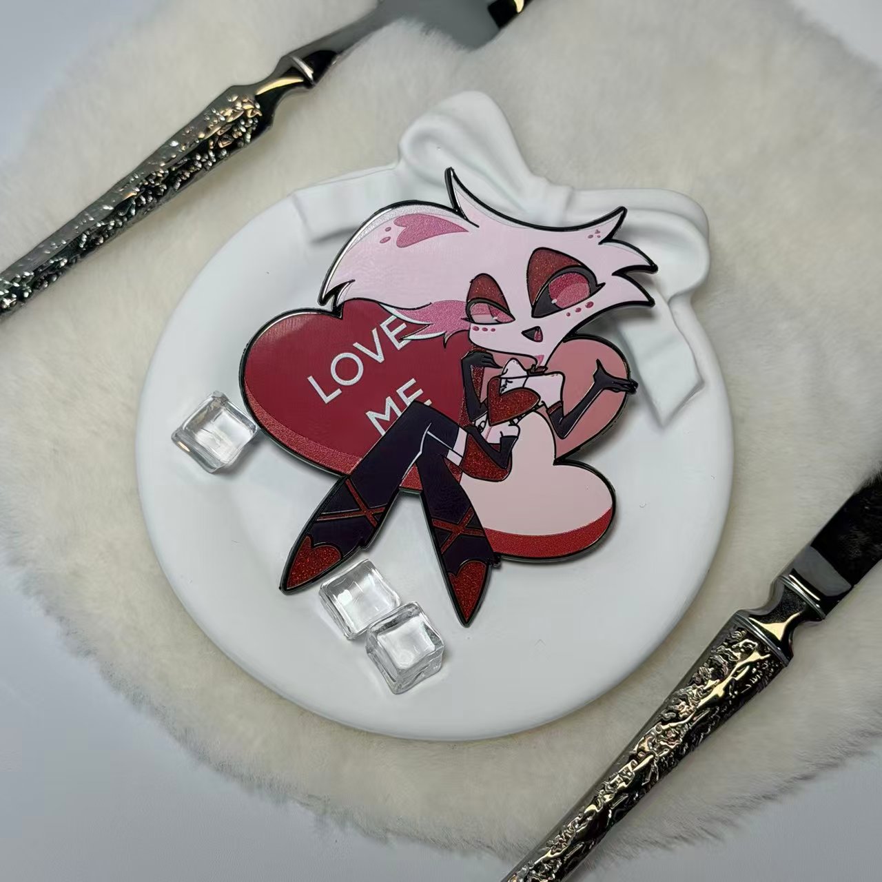 Husk & Angel Dust Valentines' Pin