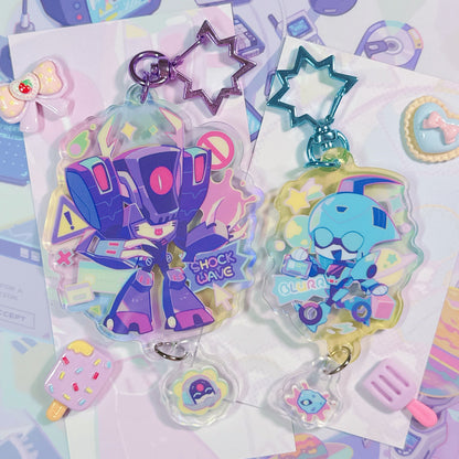 Shockwave and Blurr Acrylic Charm