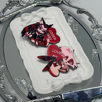 Husk & Angel Dust Valentines' Pin
