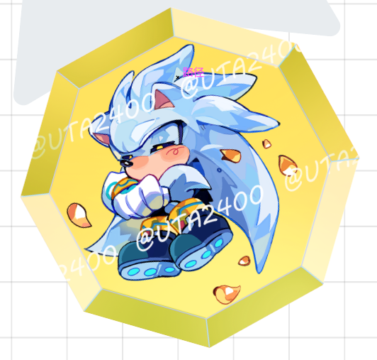 [Pre-order]Blue Hedgehog Acrylic Coaster