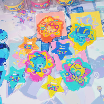 Animated Acylic mini Standee Bumblebee Blurr Jetfire Jetstorm