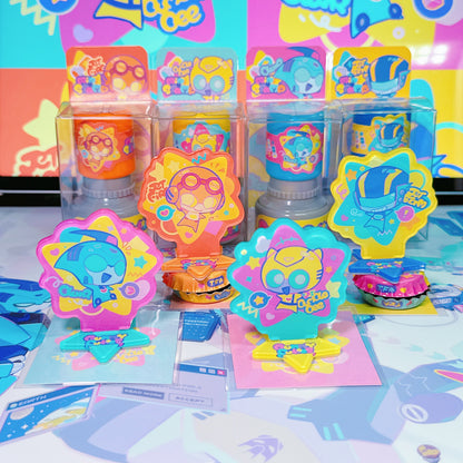 Animated Acylic mini Standee Bumblebee Blurr Jetfire Jetstorm