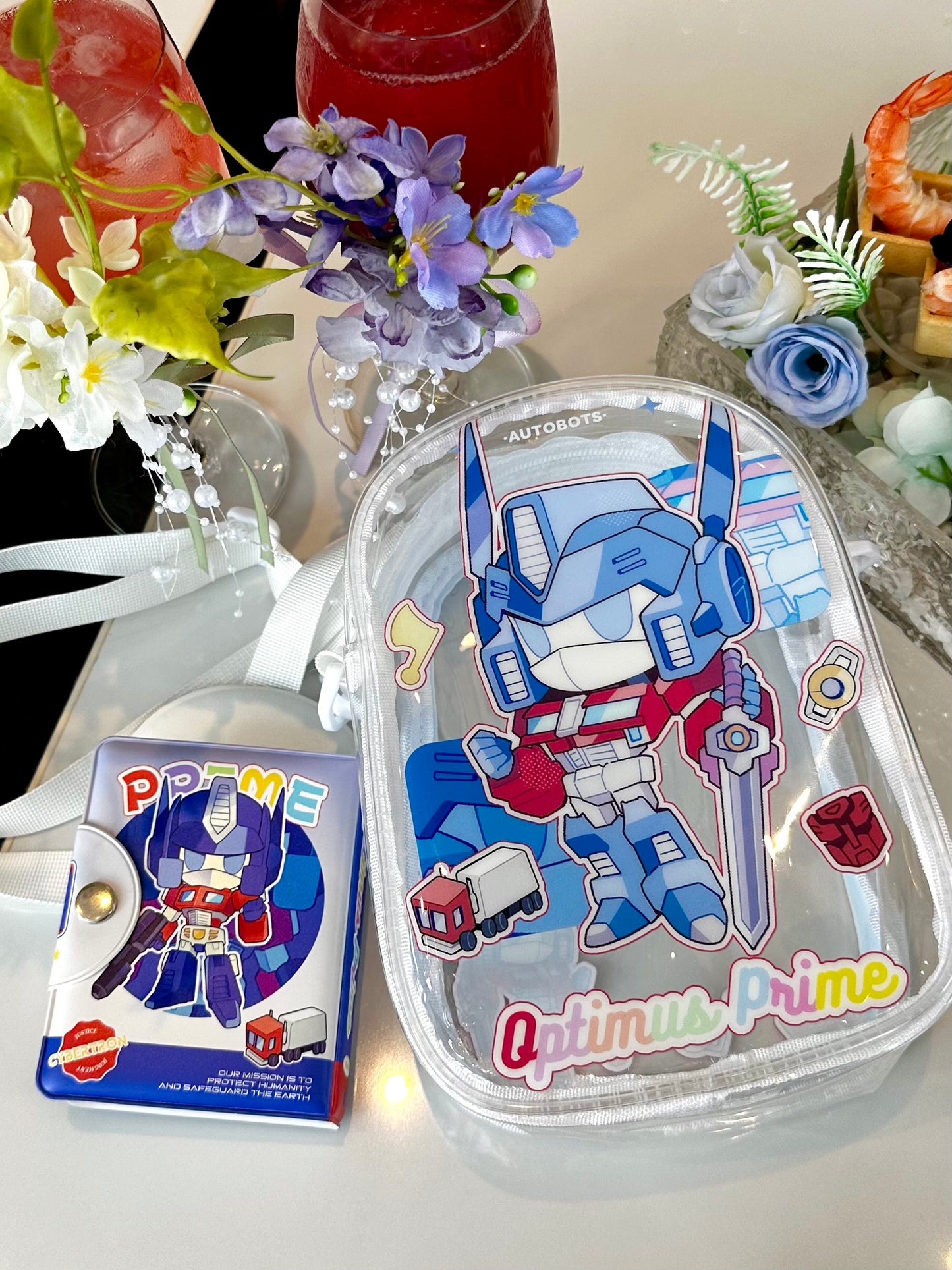 Super Prime&Megatron Set Out Card Case & Doll Bag