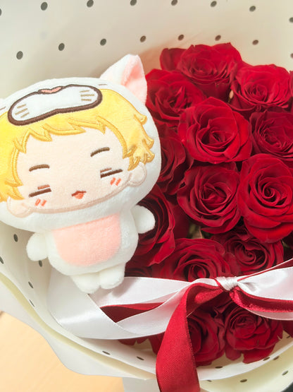 [Pre-order]White Peach cat Moon