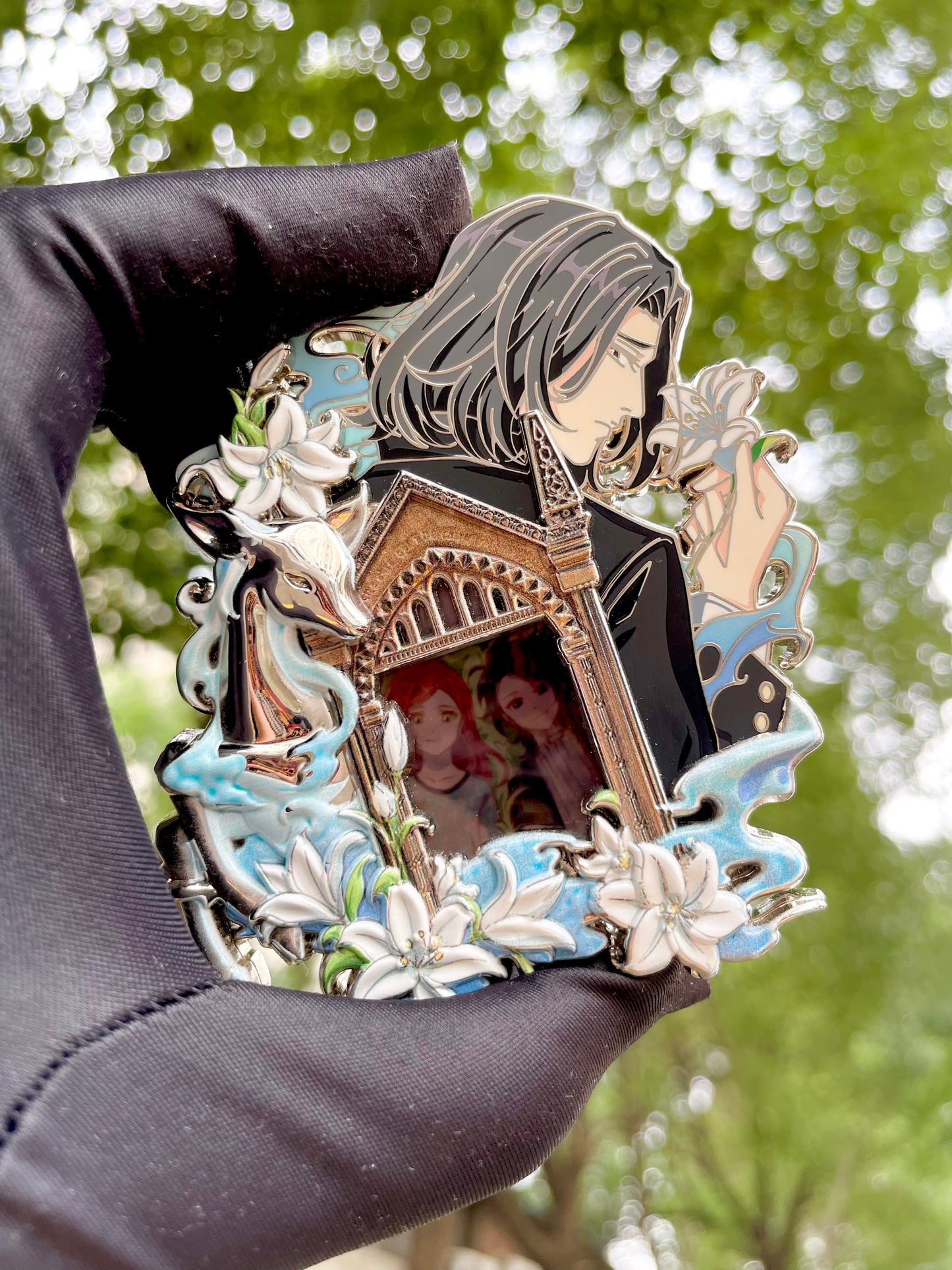 MIRO PINS Fan Art Snape's "Reflec tion in the Mirror" 3D Double-Layer Multi-Technique Heavy-Duty Craftsmanship