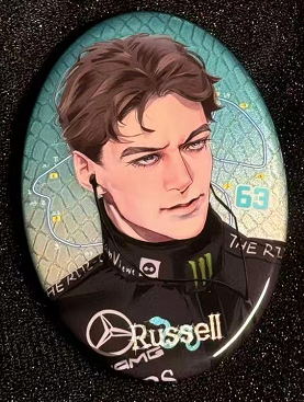 [In stock]  F1 Drivers' Racing memory imitation signature cards&badge