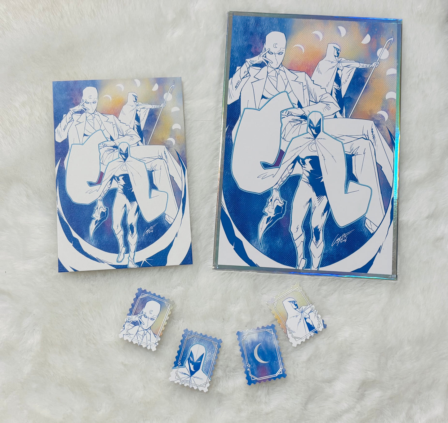 [In-stock]Shadow Under the Moonlight Series Art Board, Postcard and Stamp Set