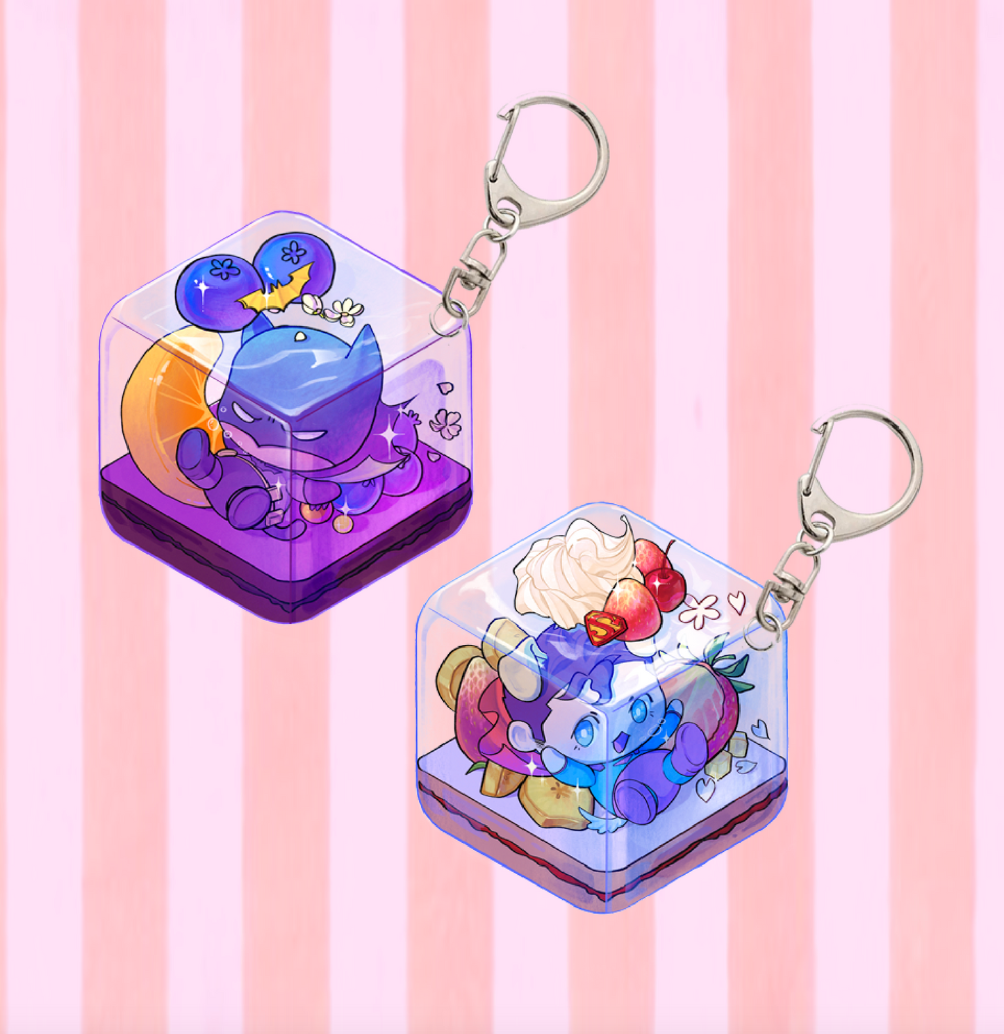 [In Stock] Superbat Wagashi Translucent Acrylic Charm